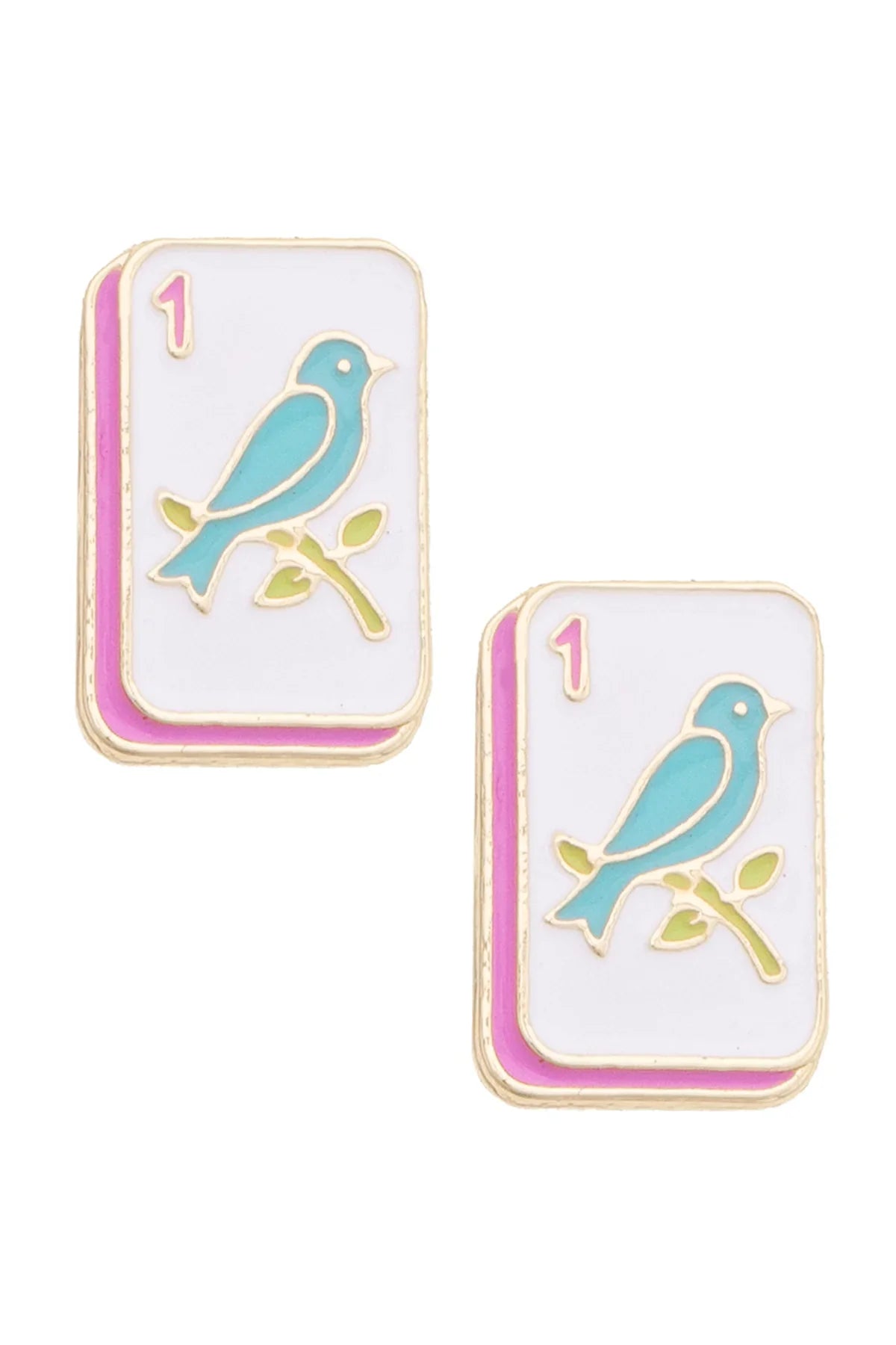 Mahjong Earrings