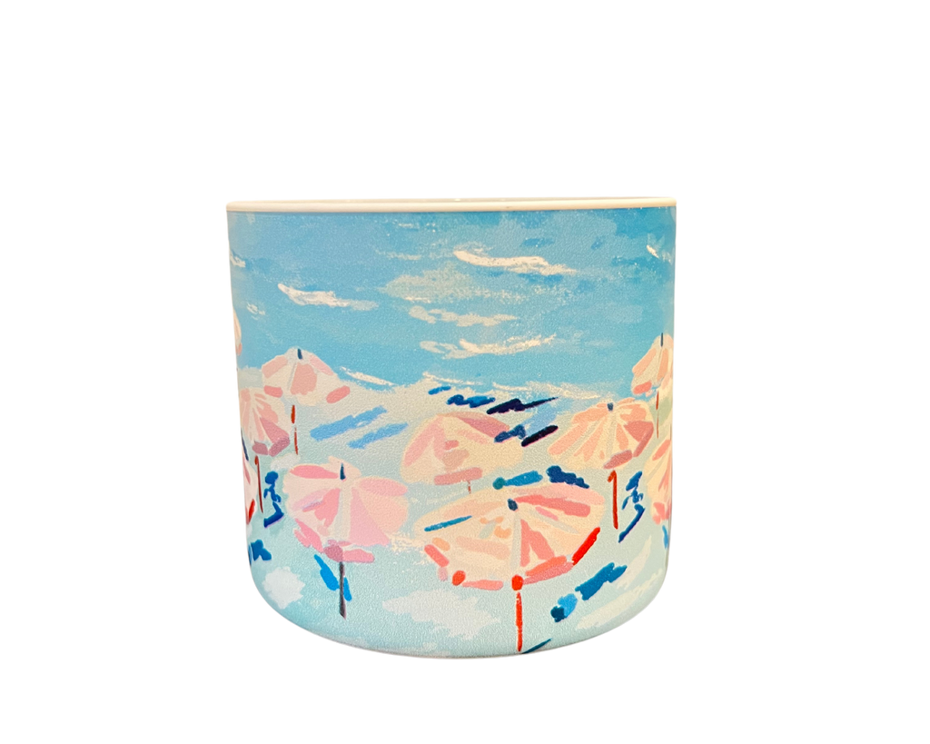 Umbrellas | Hand Illustrated Soy Candle | Double Wick