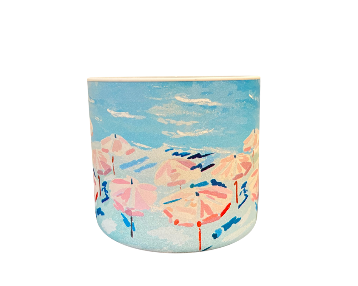 Umbrellas | Hand Illustrated Soy Candle | Double Wick