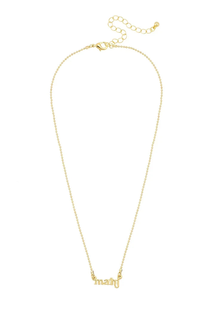Mahj Ball Chain Necklace in Shiny Gold - 850 Mahjong