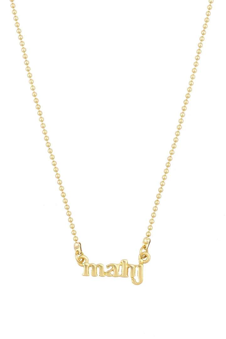 Mahj Ball Chain Necklace in Shiny Gold - 850 Mahjong