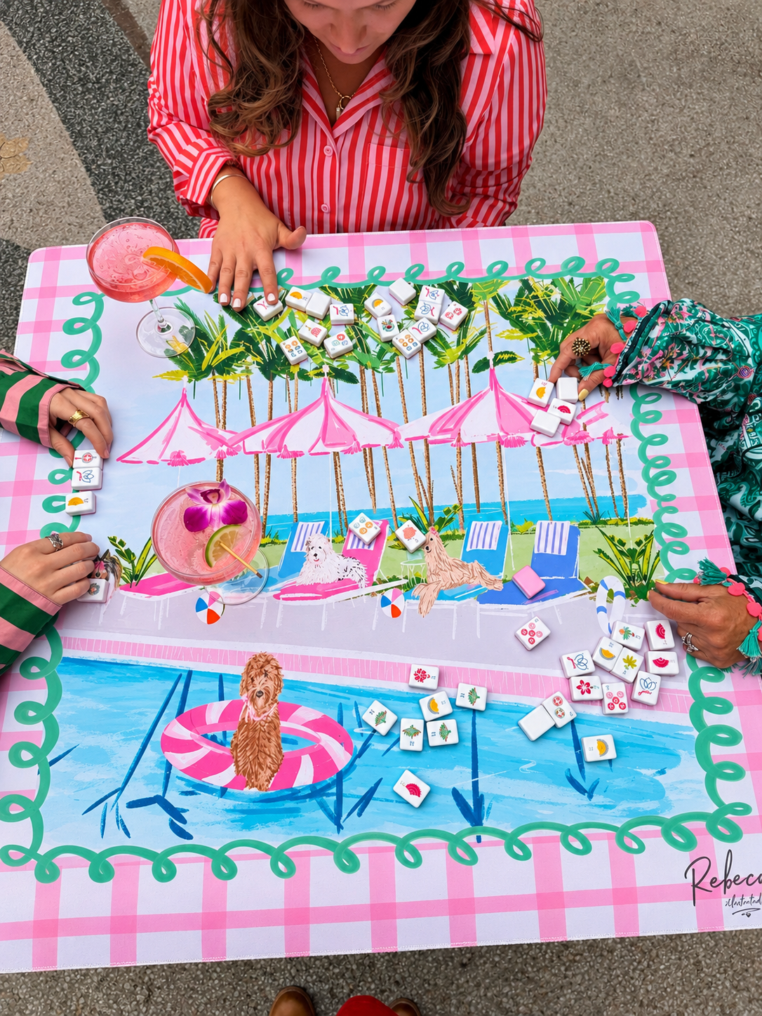 POOL PAWTY - MAHJONG MAT