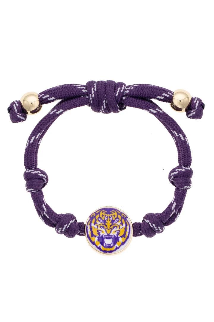 LSU Tigers Logo Paracord Bracelet