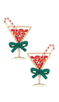 Mistletoe Martini Earrings - 850 Mahjong
