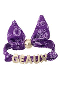 LSU Tigers Game Day Bandana Slider Bracelet