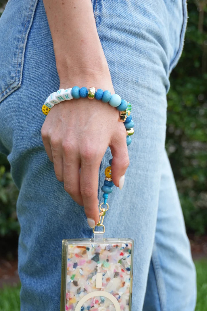 Dink Pickleball Beaded Cell Phone Wristlet - 850 Mahjong