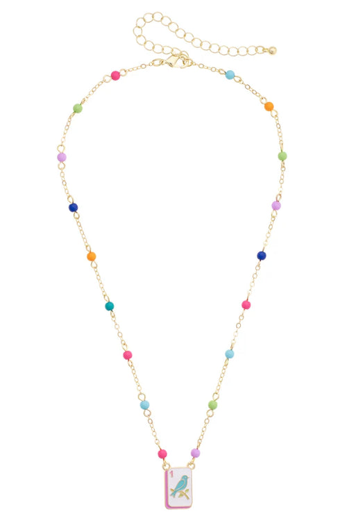 Bird Bam Layering Necklace in Pastel - 850 Mahjong