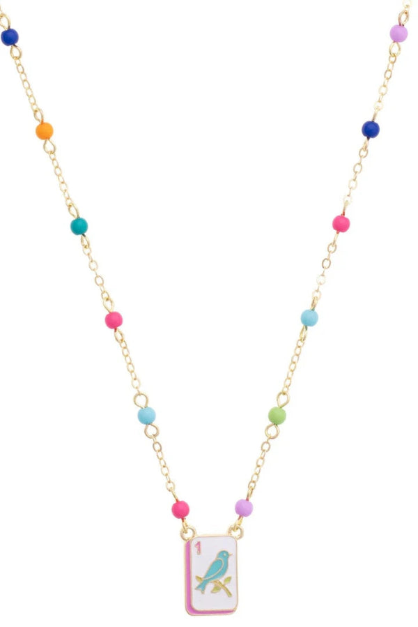 Bird Bam Layering Necklace in Pastel - 850 Mahjong