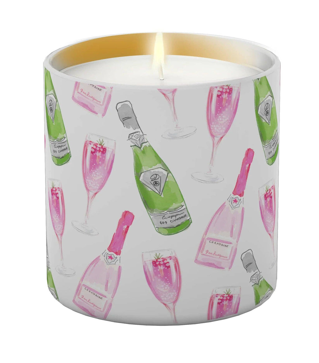 Pinky Promises | Hand Illustrated Soy Candle | Single Wick