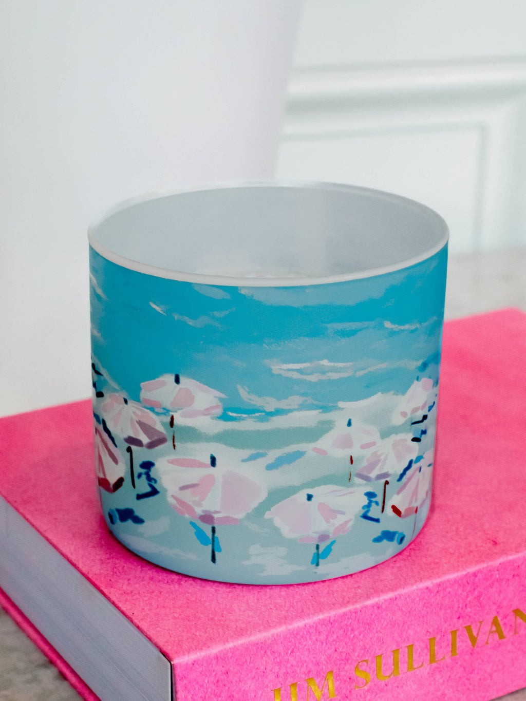 Umbrellas | Hand Illustrated Soy Candle | Double Wick