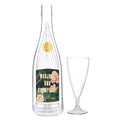Acrylic Champagne Bottle + Glasses - Mahjong and Champagne - 850 Mahjong