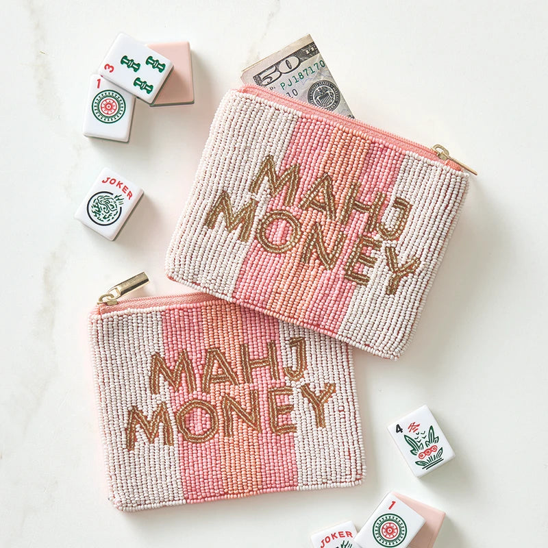 Beaded Pouch - Mahj Money - 850 Mahjong